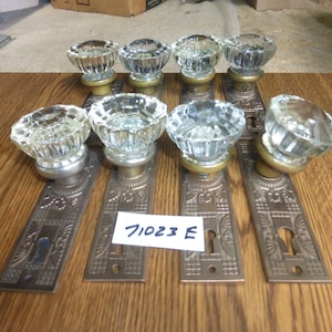 Vintage Antique Lg 16 Pc Eastlake Victorian Brass Hardware Set 71023 E