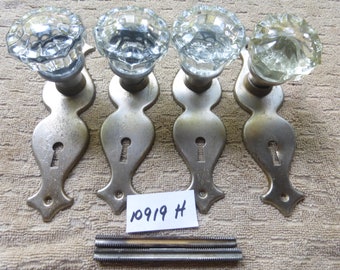 Vintage Antik Art Deco Dörrbeslag Set 10919 H