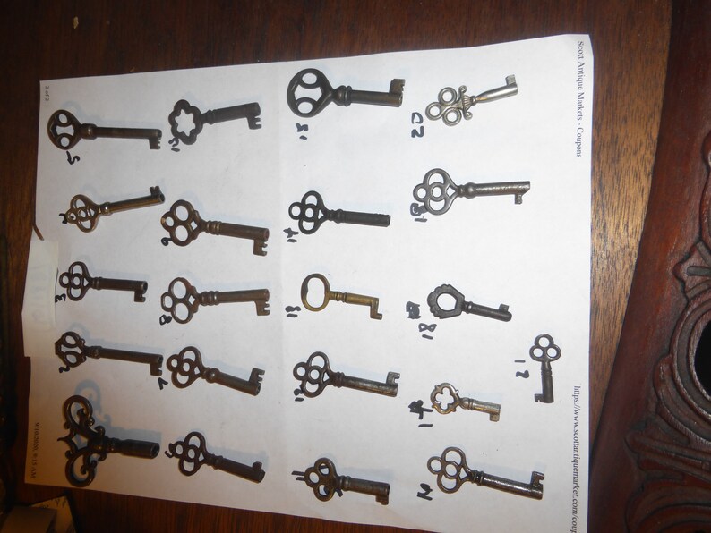 ONE Vintage Antique Key Furniture China Desk Key Etsy