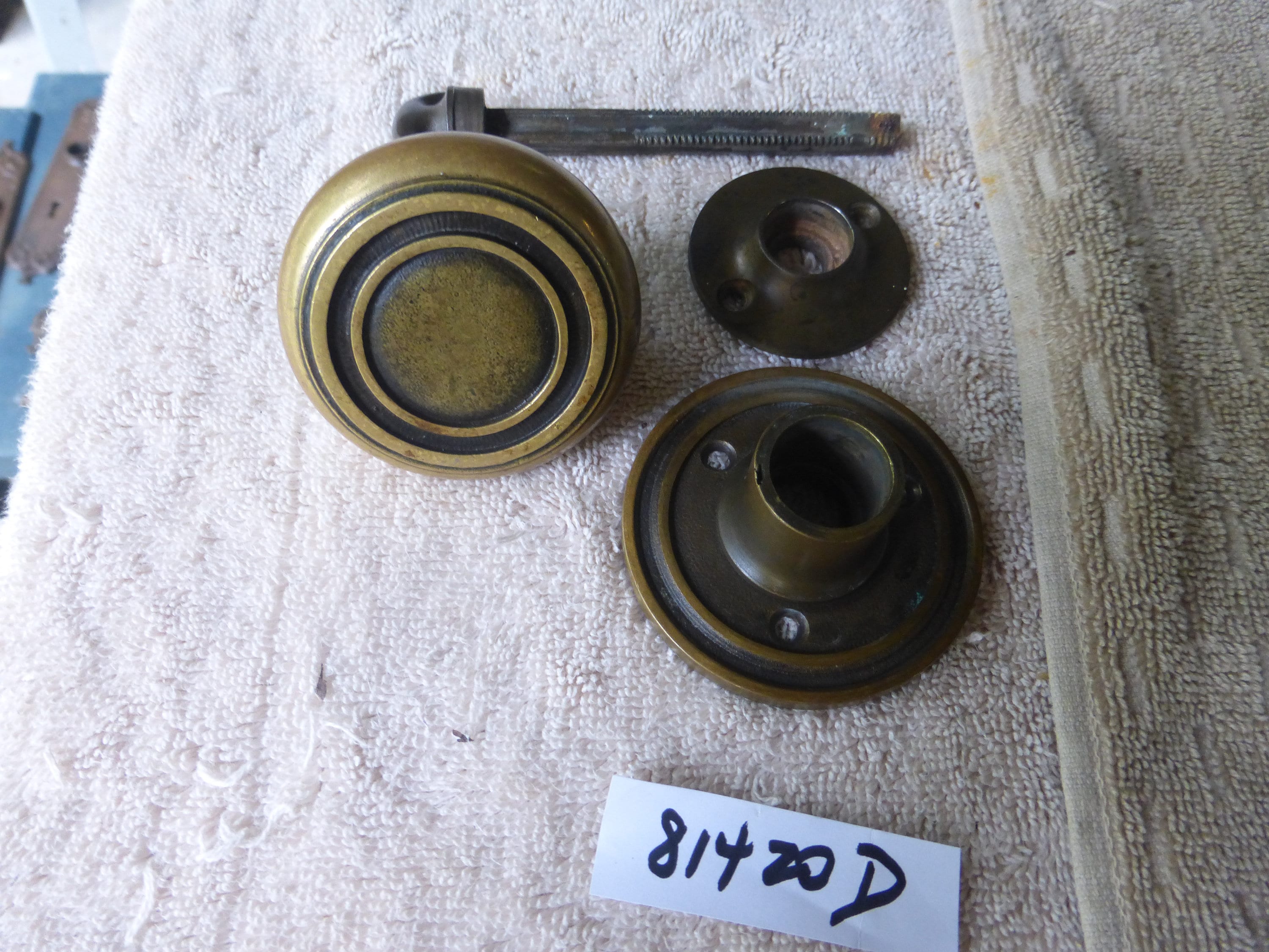 Vintage Antique Corbin 4 Pc Closet Basement Door Hardware