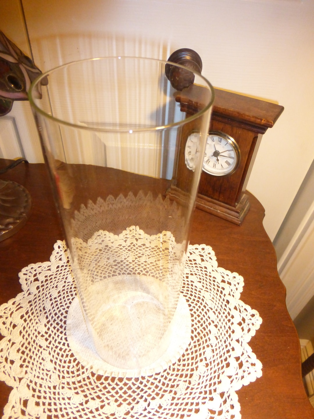 Glass Cylinder Tube Shade Round 10x3.5 Candle Etsy