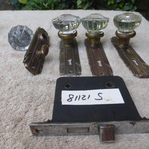 Vintage Antik 9-teiliges PRIVACY Türbeschlagset 81121 S