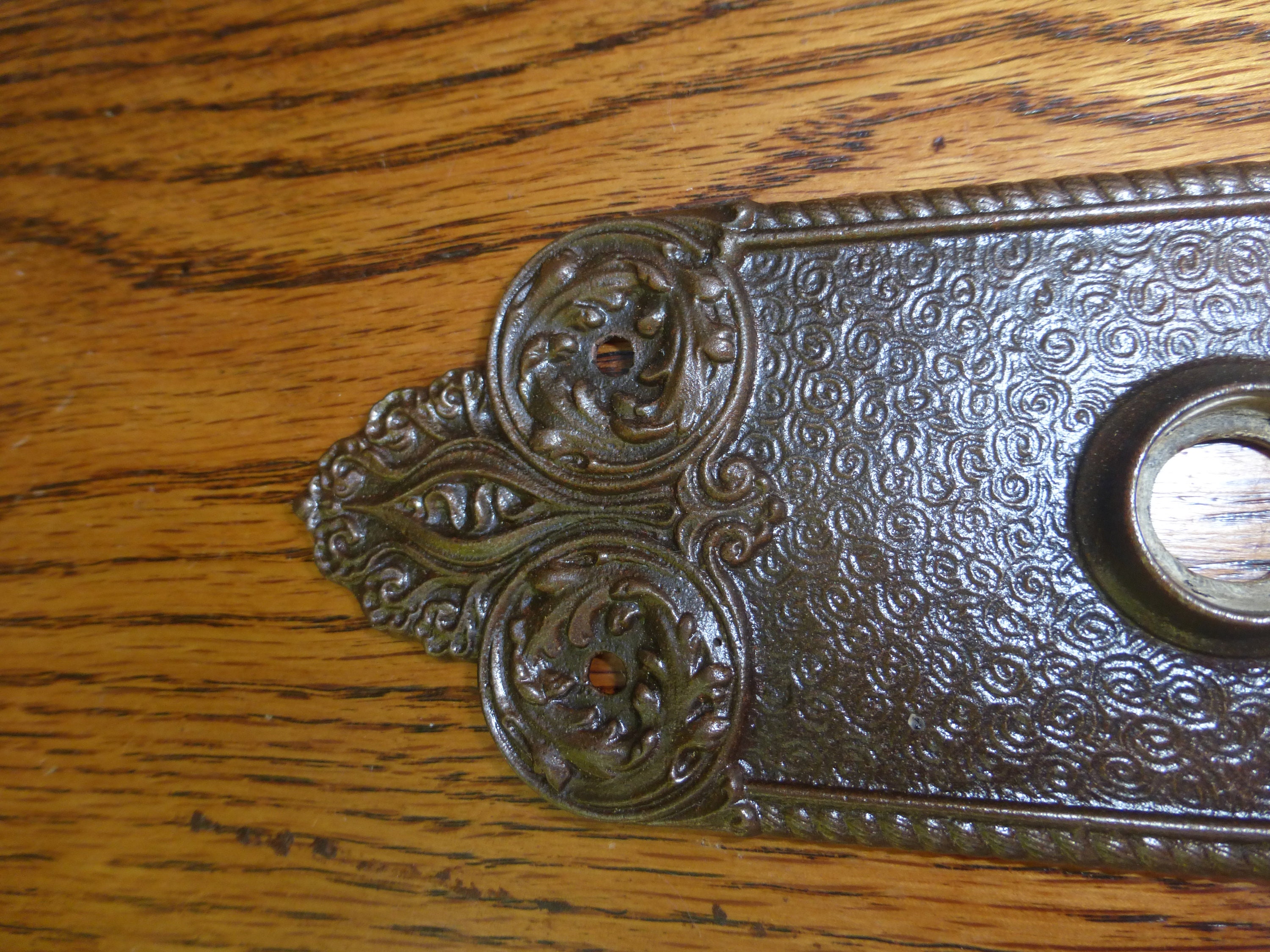 Vintage Antique 2 Pc Victorian Entry Door Hardware Set 92422 C Etsy