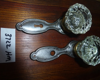 Vintage Antique 4 Pc Deco Door Hardware Set 3722 HM