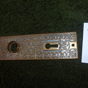 Vintage Antique Brass Deco Door Plate 22223 A