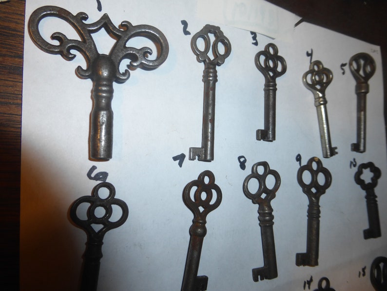 ONE Vintage Antique Key Furniture China Desk Key Etsy