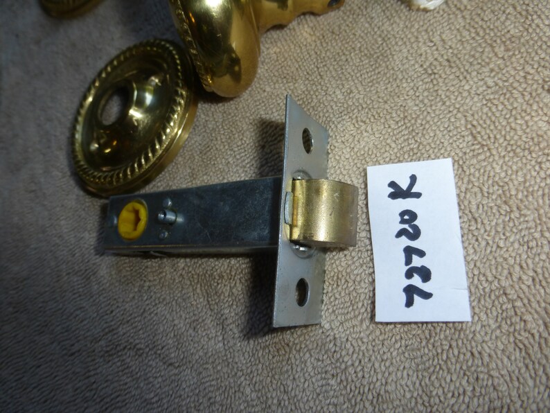 Vintage Antique Gainsborough 5 Pc Cast Brass Door Hardware Set Etsy