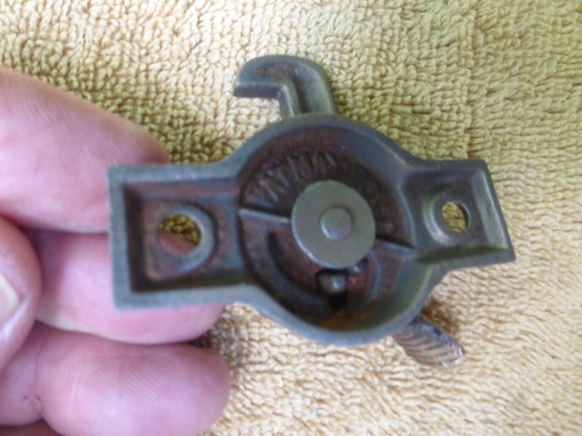 Vintage Antique 1888 Brass Iron Window Sash Casement Lock 60324 D - Etsy