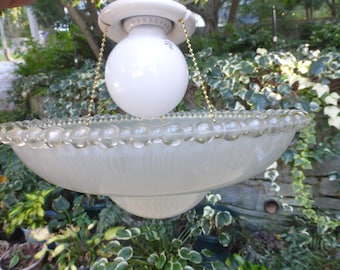 Vintage Antique 3 Ketten-Unterputz-Leuchte 100724 D