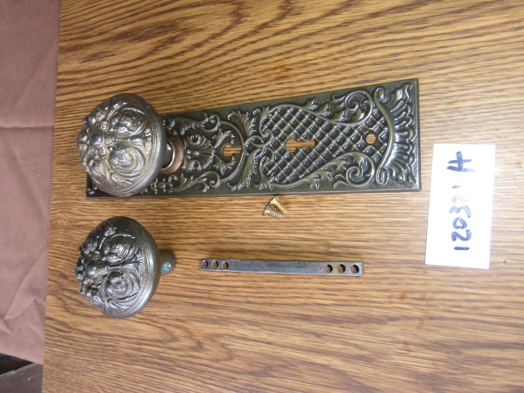Antique Vintage 3 PC R&E Victorian Entry Door Hardware Set 120321 H Etsy