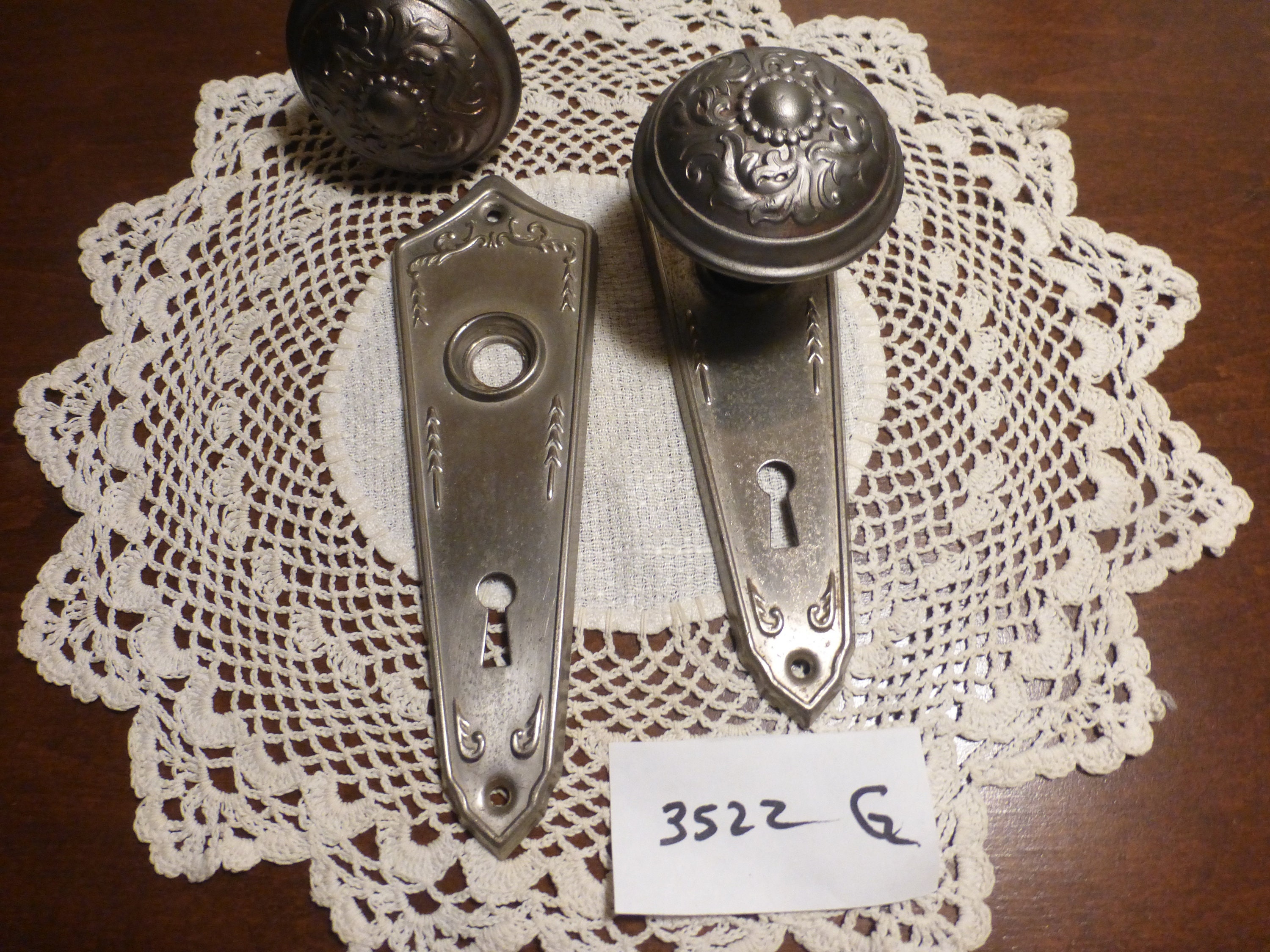 ◇英国アンティークArtdecoLloyd's Antiques Vintage Antique 4 Pc Deco Door Hardware Set 3522 G - Etsy Canada