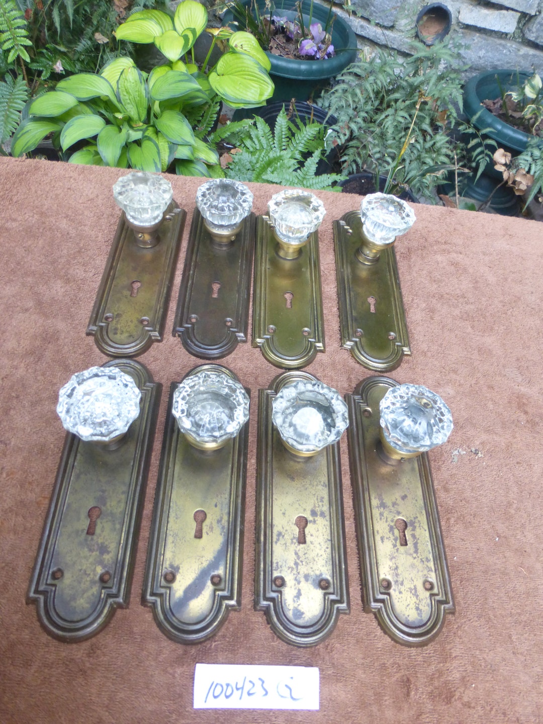Vintage Antique 16 Pc Victorian/deco Door Hardware Set 100423 G Etsy