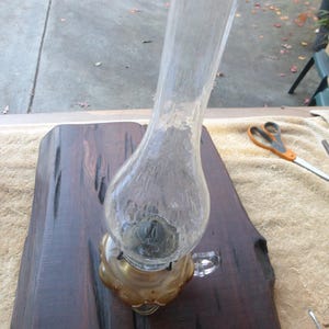 Vintage Antique Ornate Glass Kerosene Parlor Lamp 112922 G