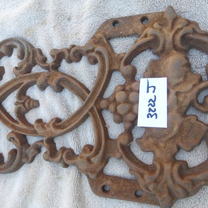 Vintage Antique Architectural Decorative Ornamental Cast Iron Panel 30222 J