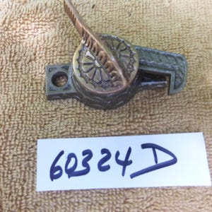 Vintage Antique 1888 Brass Iron Window Sash Casement Lock 60324 D