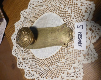 Vintage Antique 2 Pc Brass Door Hardware Set 120521 S