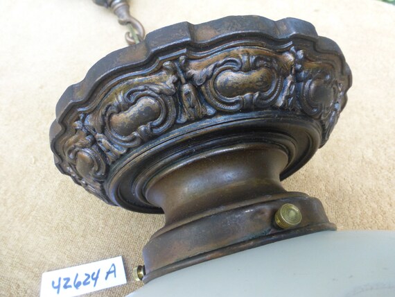 Vintage Antique Victorian Pendant Light Fixture 42724 A - Etsy
