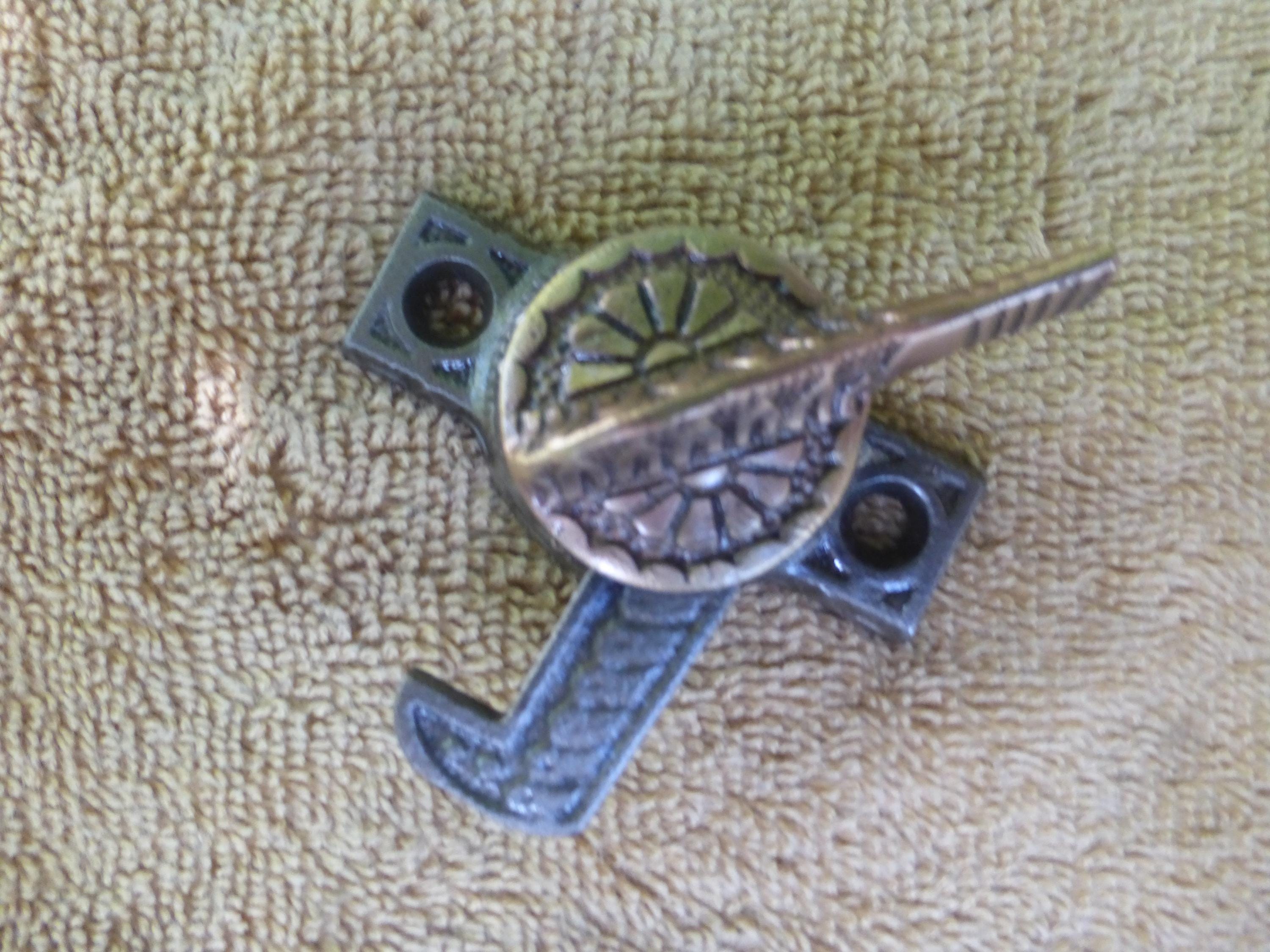 Vintage Antique 1888 Brass Iron Window Sash Casement Lock 60324 D - Etsy
