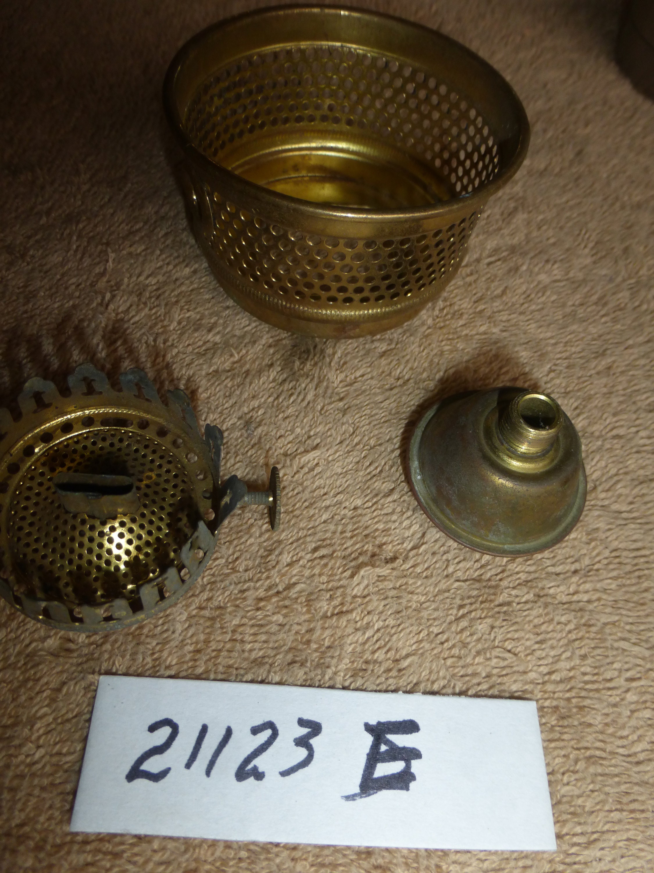 Vintage Heavy Brass 1/4ips Rotating Lamp Neck Spacer Lamp Parts -  Steampunk!