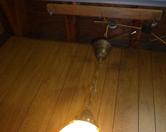 Vintage Antique Victorian Pendant Chandelier Light Fixture 120223 B
