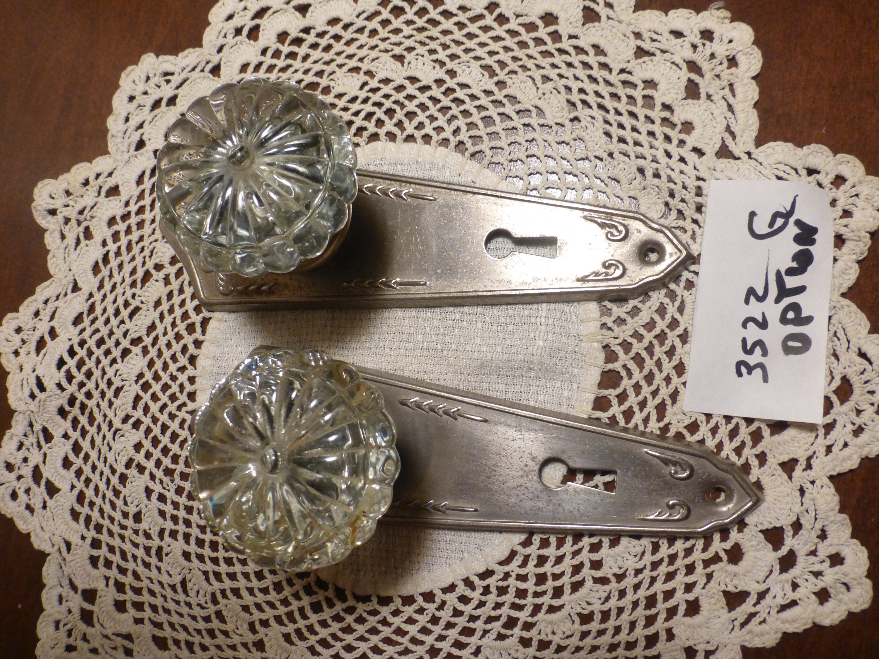 Vintage Antique 4 Pc Deco Door Hardware Set 3522 G - Etsy Canada