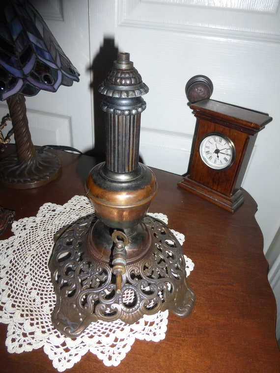 antique gas table lamps