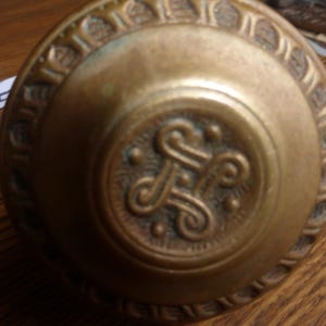 Vintage Antique Lg Brass Entry Door Knob 30224 I
