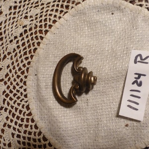 2 Vintage Antique Brass Cabinet Drawer Door Pulls 112424 R