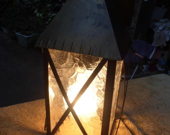 Vintage Antique Brass Porch Light Lantern Sconce Fixture 101625 B