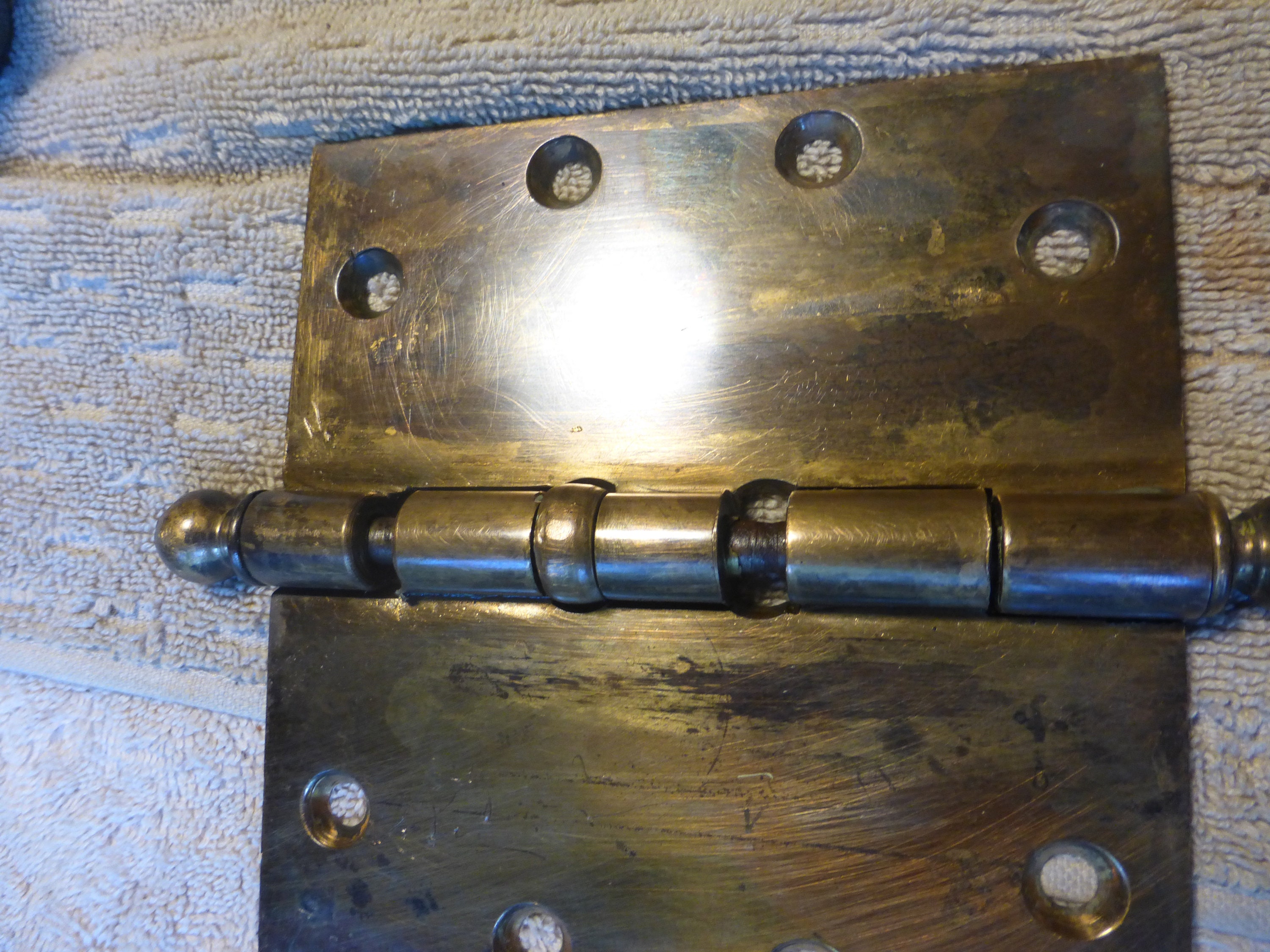 TWO Vintage Antique Stanley 5x5 Brass Hinges 81620 Etsy UK