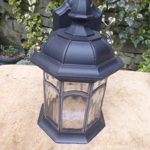 Vintage Antique Brass Porch Light Lantern Sconce Fixture 33025 C