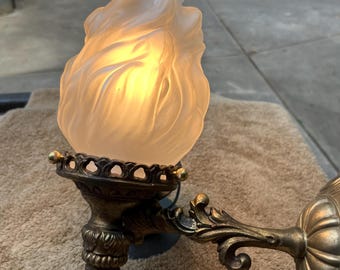 Vintage Antique Wall Sconce Flame Light Fixture 43026 A