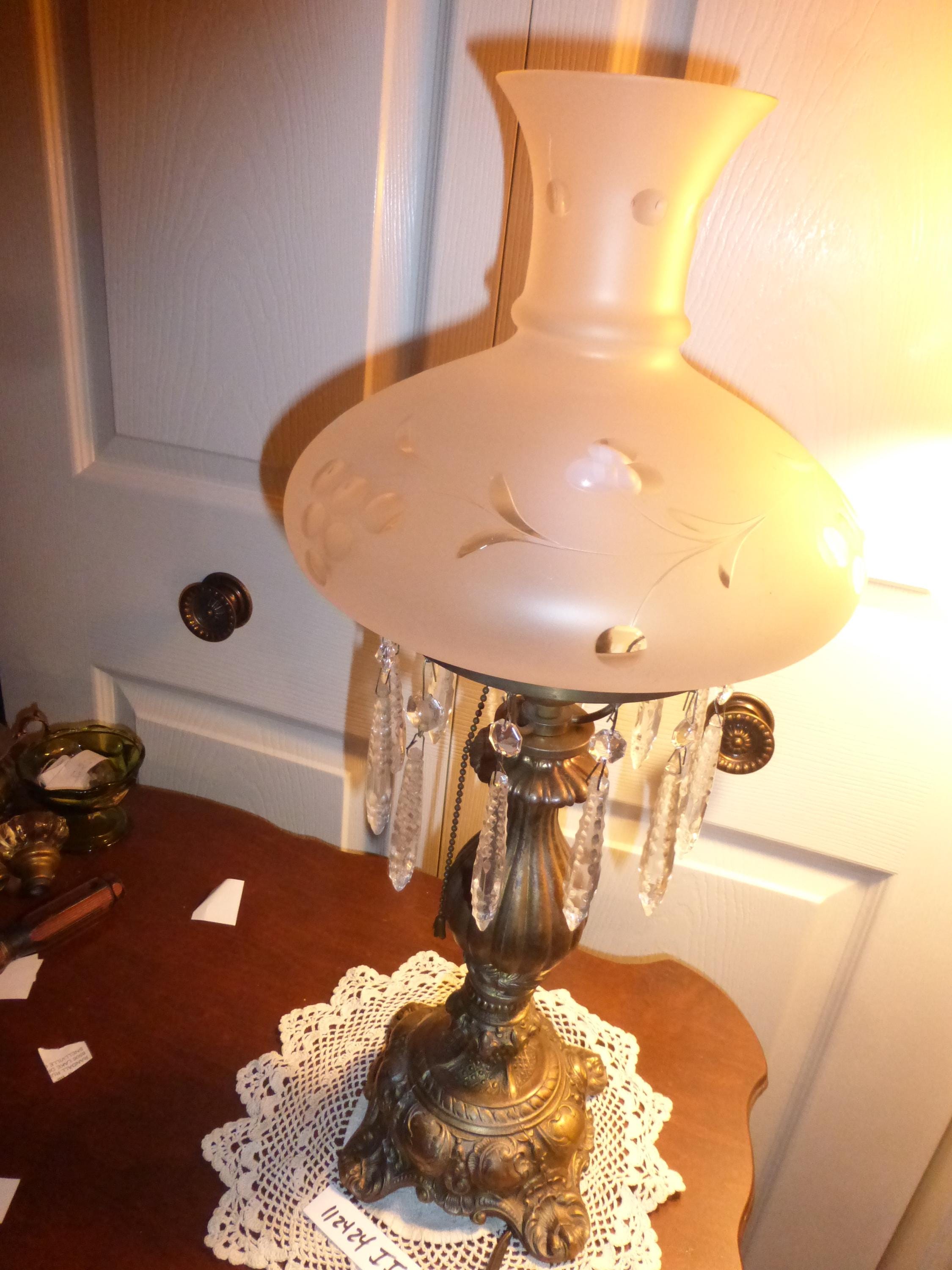 ヴィンテージアンティークパーラーランプ 122424 II - Etsy 日本