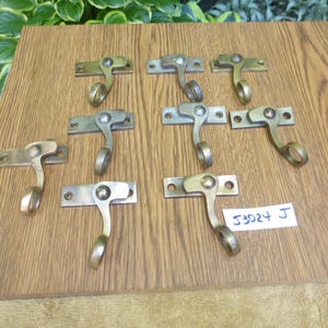 11 Vintage Antique Cast Brass Finger Loop Casement Window Locks 53024 J