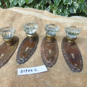 Vintage Antik 8 Stück Messing Victorian Tür Hardware Set 51922 C