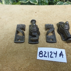 Vintage Antique Cast Iron Casement Window Locks Keepers 82124 A