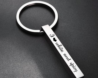 engraved key ring etsy