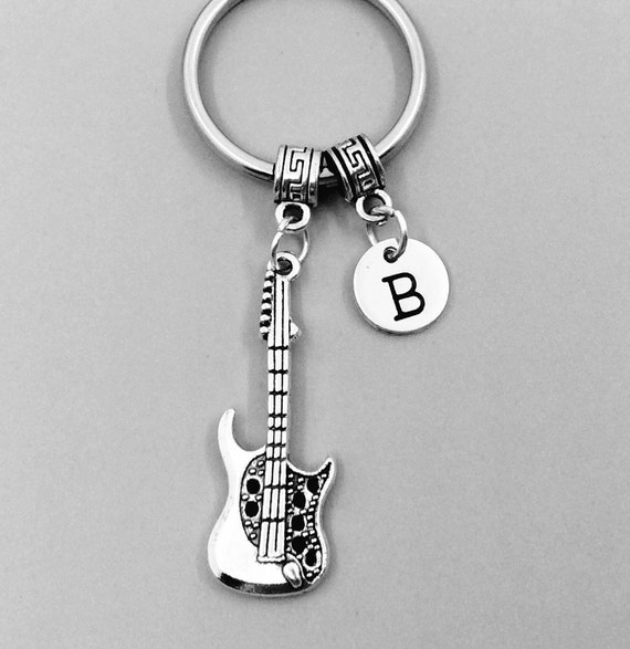 Guitar Keychain Guitar Keychains Best Friend Keychains Bass Etsy