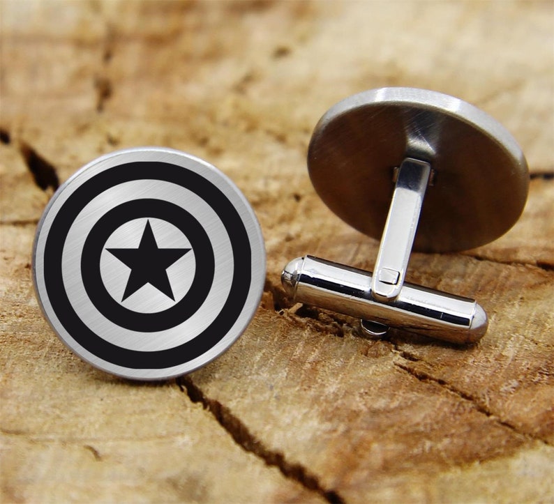 Custom Bald Eagle engraved cufflinks engraved superhero logo cuff links custom engraved personalized cufflinks engraved wedding cufflinks
