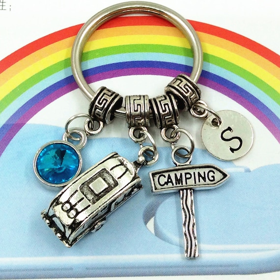 Camping Keychain Camping Keychains Best Friend Keychains Etsy