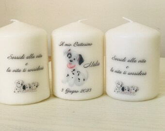 Bomboniera candela personalizzata Carica 101 - n.10 candele