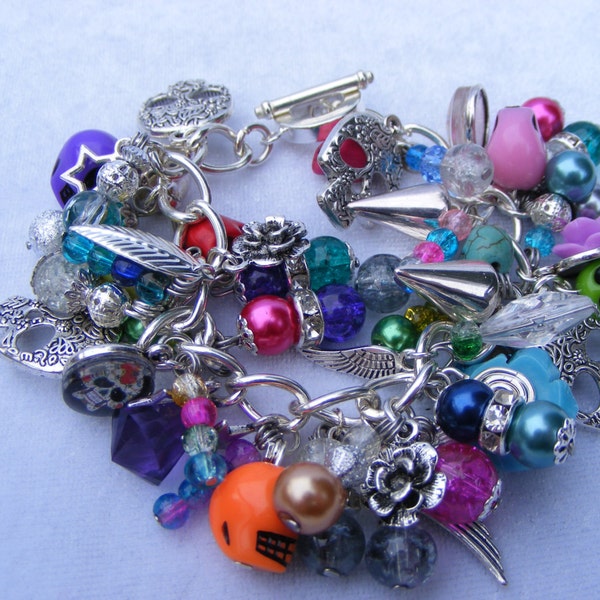 Day of the Dead/Candy/Sugar Skull Charm Bracelet