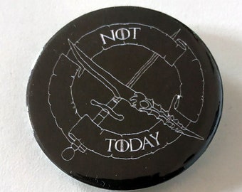 Badge noir Not today