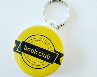 Porte-clés book club - cadeau pour les amoureux des livres 45mm