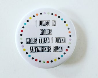 Badge citation Neil Gaiman I lived in books