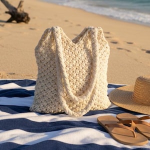 Makramee Tasche - Geschenk Brautjungfer - Stricktasche