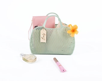 regalo per la festa di compleanno delle bambine, borsa da spiaggia in gelatina personalizzata