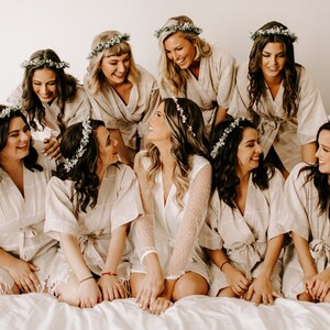 Customized Cotton Robes, Wedding Robes, Bridesmaid Gift, Wedding Gift, Bridesmaids Robes, Embroidered Bachelorette Robe