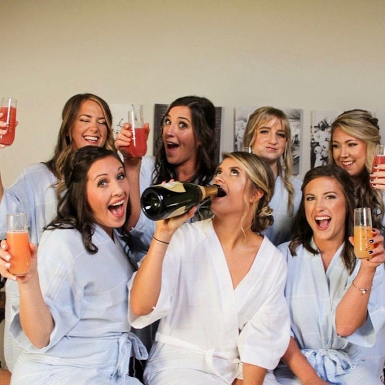 Navy Bridesmaid Robes Bridal Party Robes Wedding Party Etsy