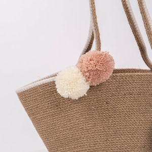 Pompon fatti a mano, pompon pendenti con ciondolo per borse, accessori per borse da donna, pompon rosa per portachiavi